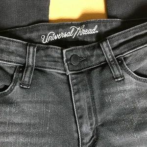 Universal Threads black raw hem denim